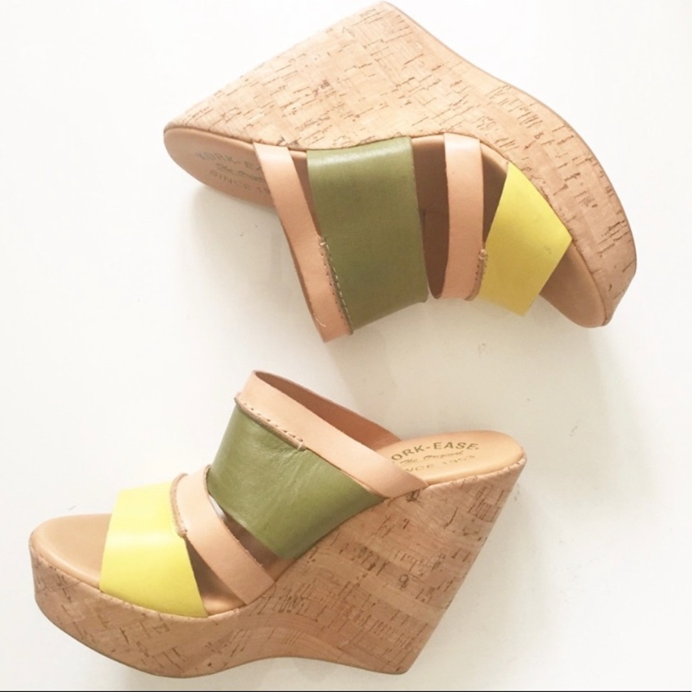 KORK-EASE Paige Wedge Sandals Size 8